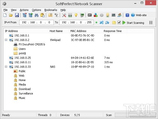 SoftPerfect Network Scanner,ip嗅探器,ip扫描工具