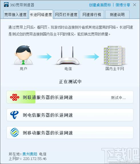 360宽带测速器下载,宽带测速器，网络检测