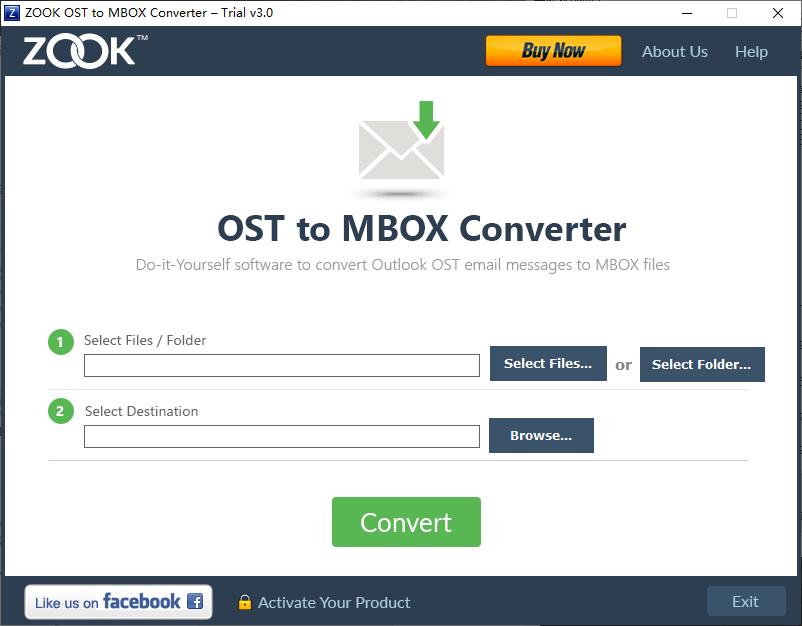 ZOOK OST to MBOX Converter下载,OST转MBOX转换器